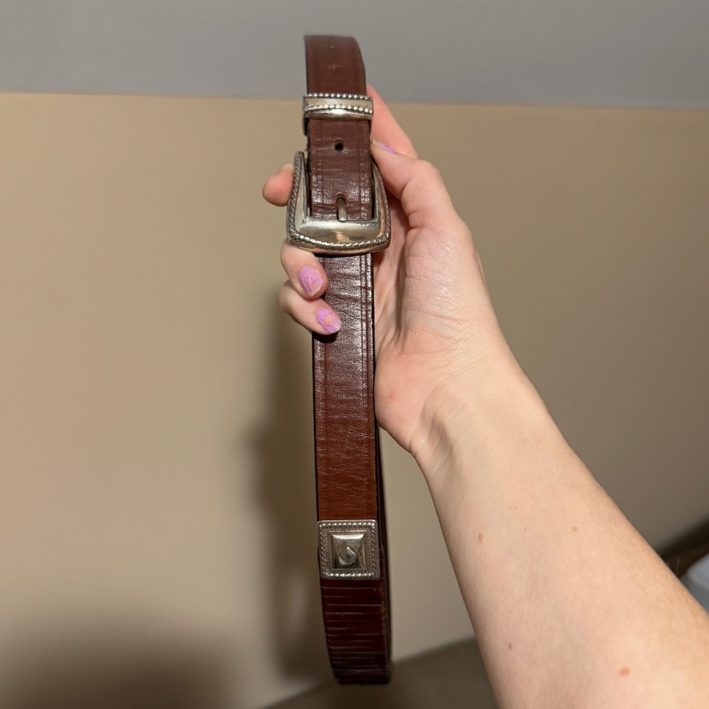 Vintage leather western Dundee outback belt